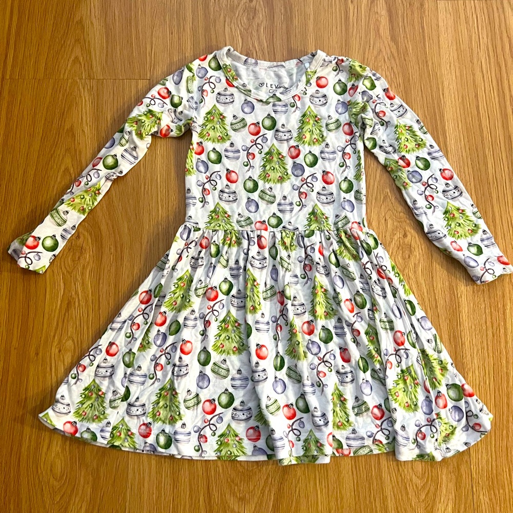 LEV Baby Holiday twirl dress (bamboo)